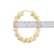 10k Real Gold Twisted Diamond Cuts Door Knocker Oval Shape Drop Down Earrings 1.9 Inch wide