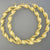 Large 10k Real Gold 8 mm Twisted Round Hollow Thick Hoop Earrings 3 inches Diameter.