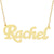 Personalized 10k or 14kt Solid Gold Name Necklace Jewelry Script Font Rachel NN08