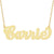 10kt-14kt Gold Personalized Carrie Name Necklace NN11