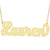 10kt-14kt Gold Personalized Lauren Conrad Name Necklace NN12