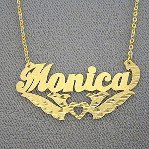 Gold Any Name Personalized Jewelry Pendant Necklace NN51