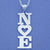 Silver Personalized Initials Pendant Necklace w-Heart SI41