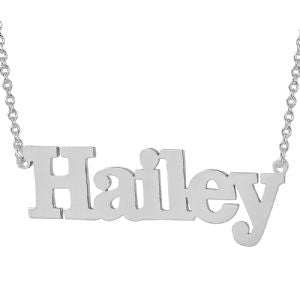 Sterling Silver Personalized Name Necklace Pendant SN28