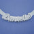 Silver 3D Personalized Name Necklace Slider & 7 mm Herringbone SND91