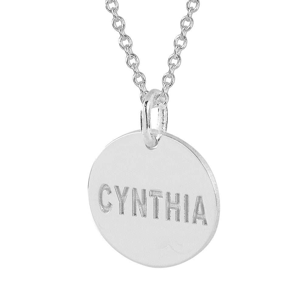 Silver Charm Bar Necklace