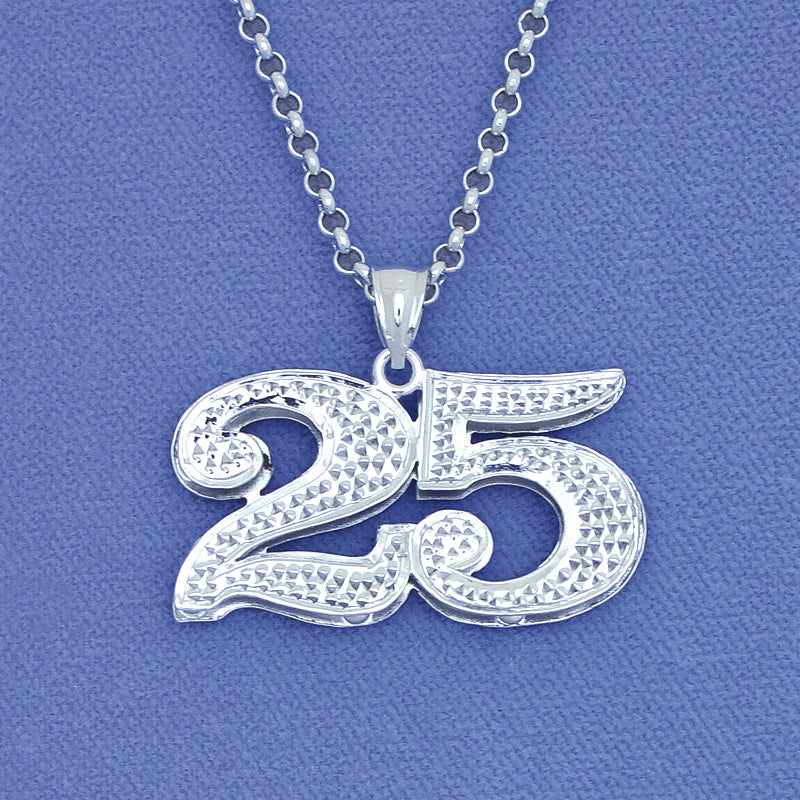 925 sterling silver double plated Old English initial pendant necklace