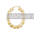 10k Real Gold Twisted Door Knocker Oval Shape Drop Down Earrings 1.5 Inch wide