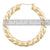 Extra Large 10kt Real Gold Twisted Round Diamond Cuts Door Knocker hoop Earrings 3.3 Inches.