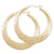 10k Real Gold Swirl Design Door Knocker Earrings Jewelry 2.25 Inches.