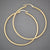 14k Real Gold 2 mm Shiny Round Tube Circle Hollow Plain Hoop Earrings 2.1 Inches