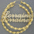 10k Gold Personalized Iced Out Names 6 mm Twisted Hoop Earrings Extra Large 3.5 inches Custom Made