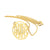 Small Solid 10k or 14k Gold 3 Initials Circle Monogram Necklace 5/8 inch Minimal Customized Fine Jewelry