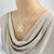 10k or 14k Gold Large 3 Initials 1.5 Inches Circle Monogram Necklace Customized Fine Jewelry GM44C