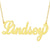 Personalized 10k or 14k Gold Script Font Name Necklace Fine Jewelry NN20