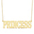 Gold Personalized Name Necklace Jewelry block lettering font NN25