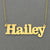 Solid 10k or 14k Gold Personalized Block Font Name Necklace Custom Made Find Jewelry NN28