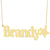 Solid 14k or 10k Gold Personalized Jewelry Any Nameplate Necklace with Star NN33