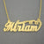 10k or 14k Solid Gold Personalized Jewelry Name Necklace Diamond Cuts Custom Made NN42