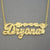 14k or 10k Solid Gold Diamond Cut Flowers Personalized Name Necklace Jewelry NN43