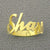 Solid gold name ring