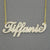 Gold name necklace with 'Tiffanie' 