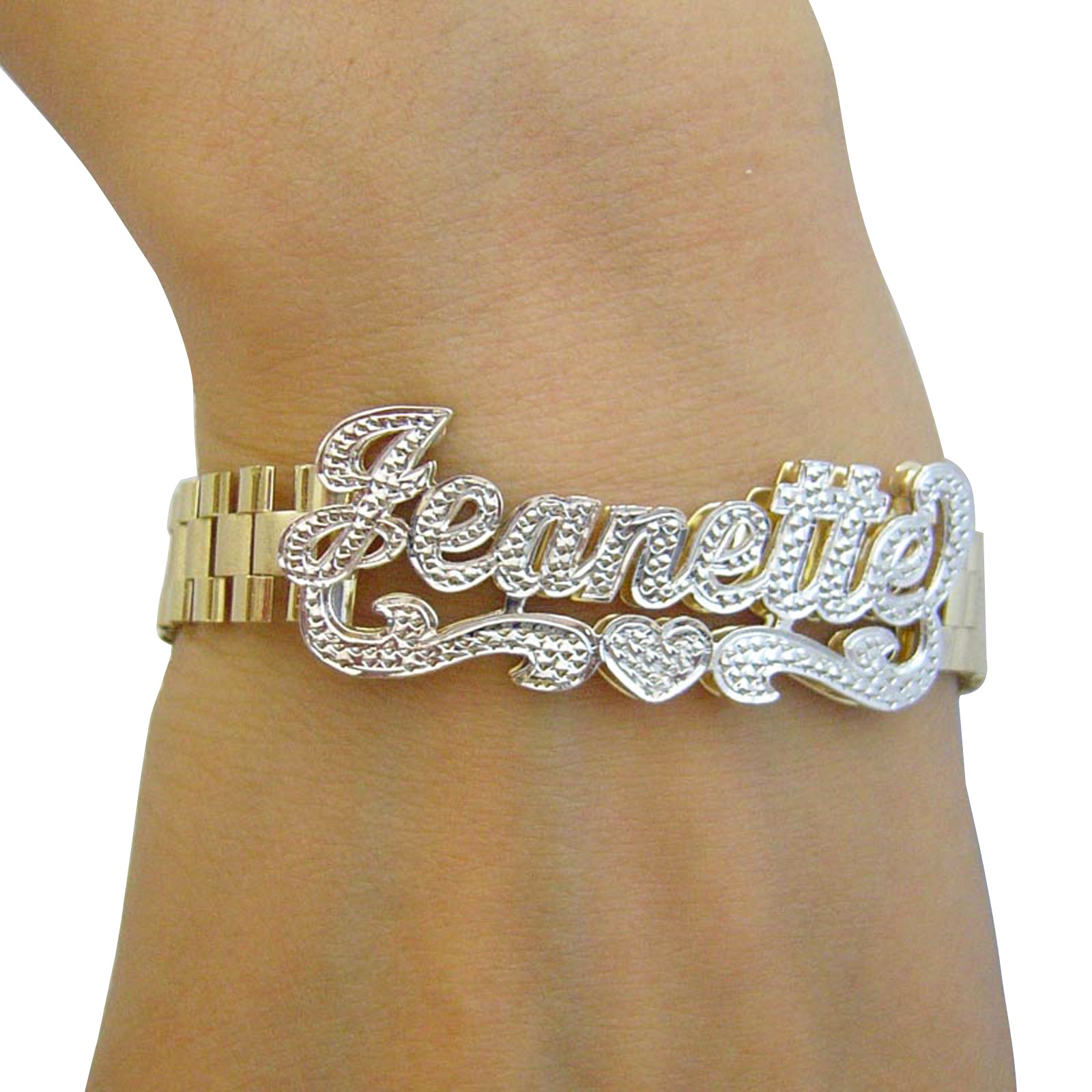 Personalized 10K Gold Monogram Bracelet