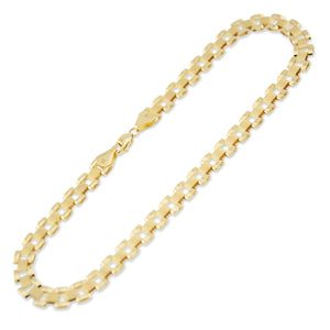 10K Solid Real Gold 6 mm Presidential Watch Band Link Style Bracelet or Anklet.