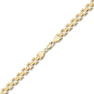 10K Solid Real Gold 6 mm Presidential Watch Band Link Style Bracelet or Anklet.