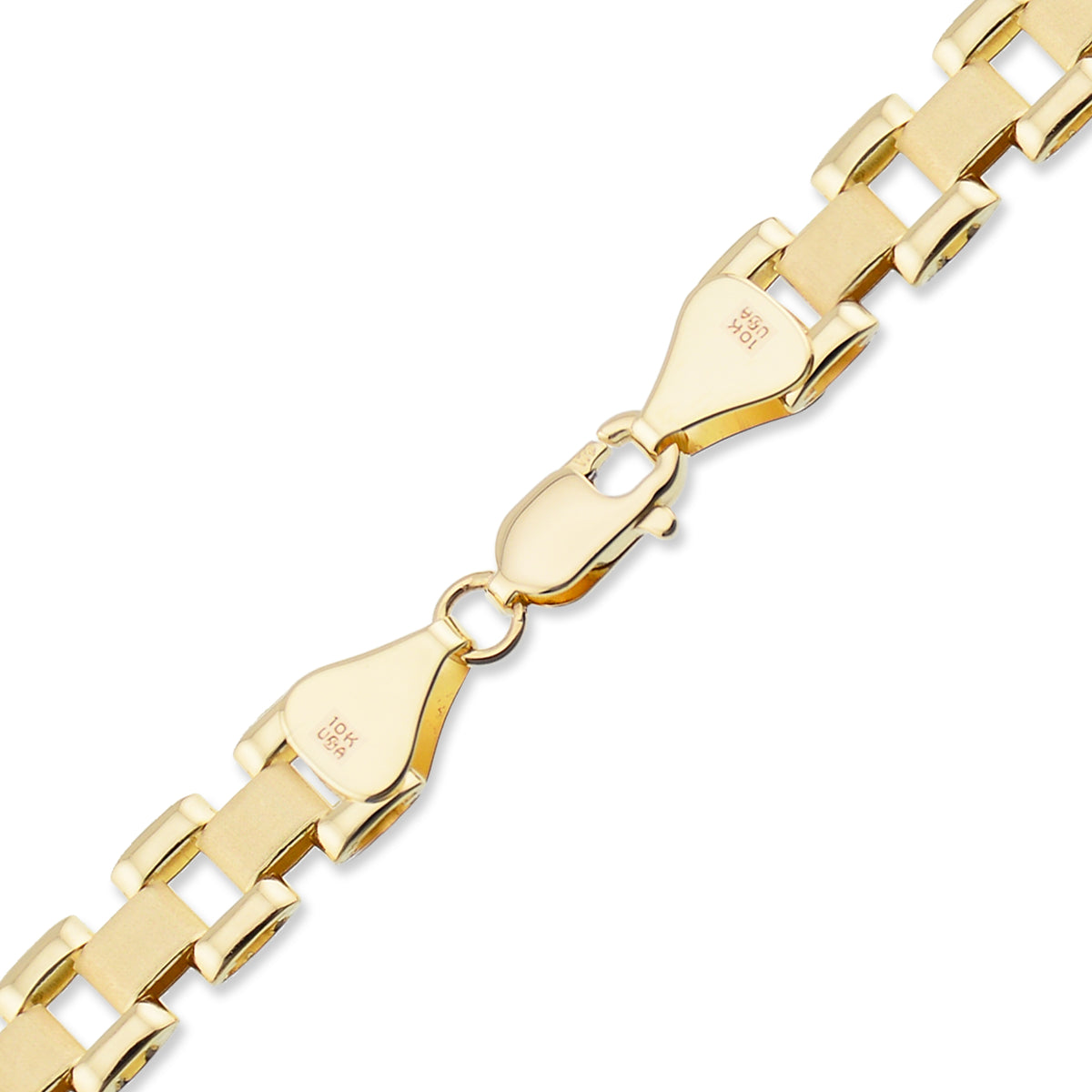 10K Real Gold 6 MM Presidential Watch Band Style Link Chain