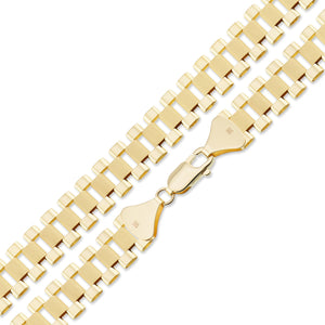Secure lobster claw clasp on 10K yellow gold chain