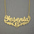 Personalized Gold Sweet 15 Name Necklace Jewelry NN40