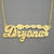 Gold Diamond Cut Personalized Name Necklace Jewelry NN43