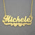 Personalized Jewelry Gold Name with Hearts Necklace NN47