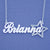 Silver Personalized Name Necklace Pendant with Star SN72