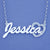 Silver Personalized Name Necklace pendant with heart SN70