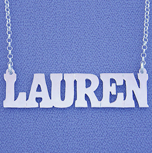 2 Inch Silver Personalized Name Necklace Pendant SN26