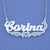 Sterling Silver Personalized Name Plate Necklace Jewelry SN80