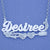 Sterling Silver Personalized Name Plate Necklace Jewelry SN86