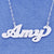 Personalized Silver Christina Applegate Amy Name Necklace SN12U