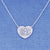 Silver Monogram Engraved Heart Charm Necklace SC_21C