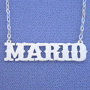 Silver Personalized Name Necklace-Western Style SN14