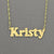 Small Size 14-10kt Gold Any Name Necklace Jewelry NN23S