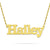 Small Gold Personalized Block Name Necklace Jewelry NN06