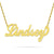 10-14kt Small Size Gold Script Name Necklace NN04