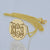 'Gold Engraved 3 Initials Monogram 1-2 Disc Charm Necklace GC06C'''