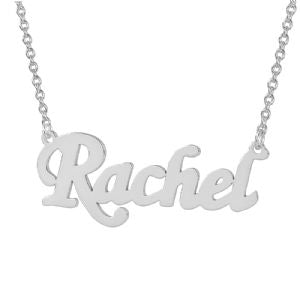 Small Silver Personalized Name Necklace Jewelry Script SN01