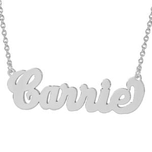 Sex and the City Carrie Style Silver Name Necklace SN11