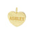 Solid Gold Both Sides Laser Engraved 1-2 Inch Personalized Monogram Disc Charm Pendant.