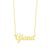 Dainty Script Name Necklace 10k or 14k Solid Real Gold Minimal Fine Jewelry GC52